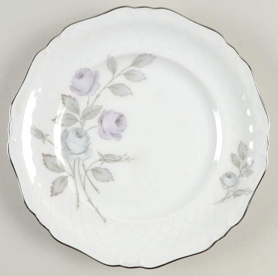 Spring Song (Platinum Trim) Salad Plate by Harmony House China-1