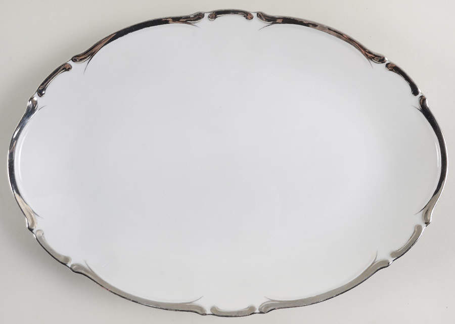 Starlight 14" Oval Serving Platter by Harmony House China-1