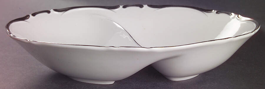 Starlight 11" Oval Divided Vegetable Bowl by Harmony House China-1