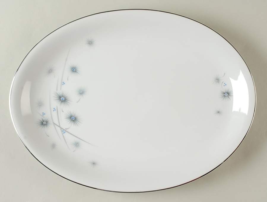 Starflower 14" Oval Serving Platter by Harmony House China-1