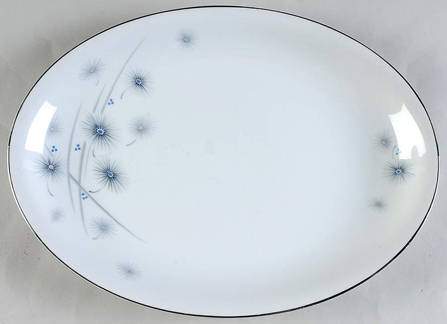 Starflower 12" Oval Serving Platter by Harmony House China-1