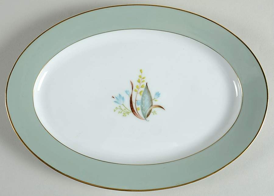 Tiara 12" Oval Serving Platter by Harmony House China-1