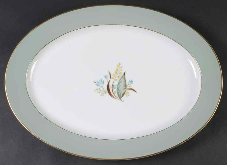 Tiara 16" Oval Serving Platter by Harmony House China-1