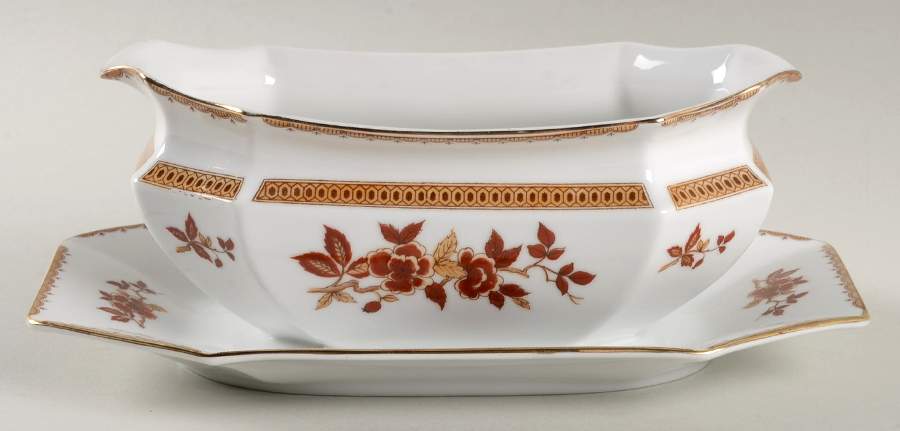 Vignette Gravy Boat with Attached Underplate by Harmony House China-1