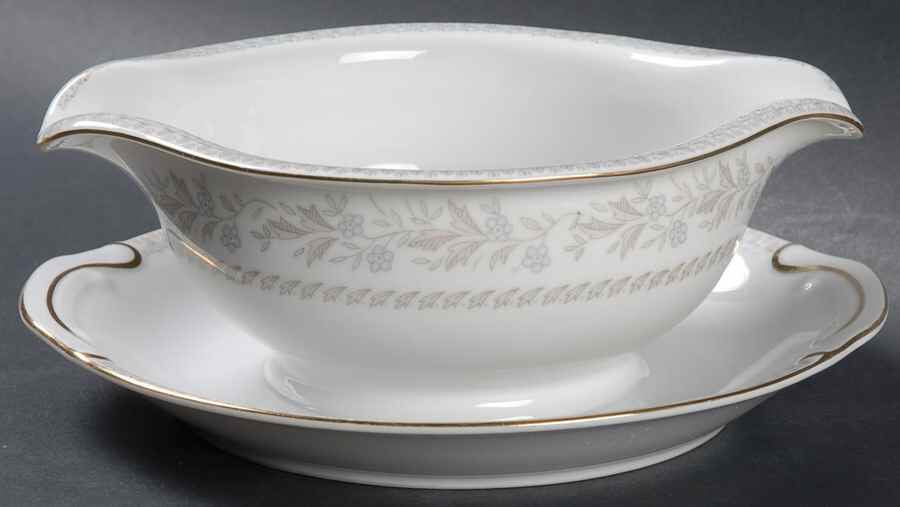 Virginia Lee Gravy Boat with Attached Underplate by Harmony House China-1