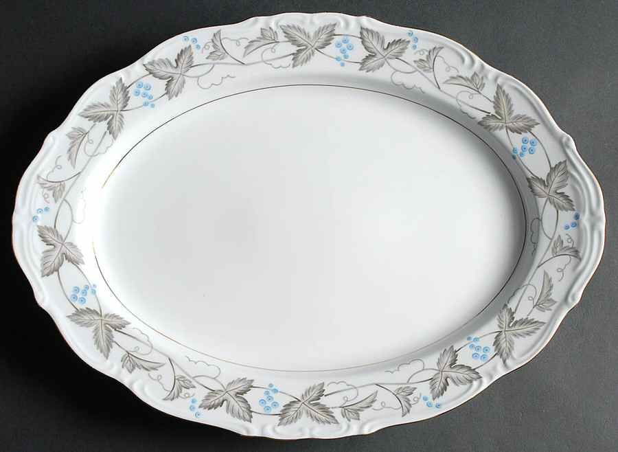Vintage 16" Oval Serving Platter by Harmony House China-1