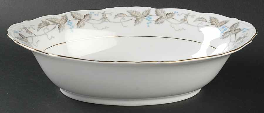 Vintage 10" Oval Vegetable Bowl by Harmony House China-1