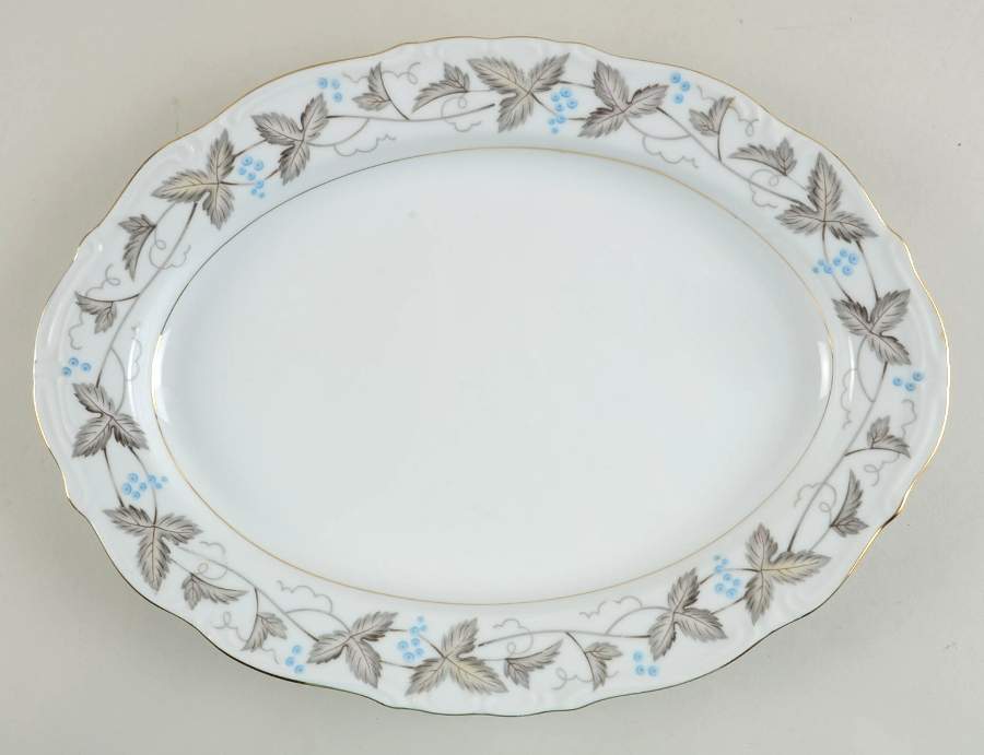 Vintage 14" Oval Serving Platter by Harmony House China-1