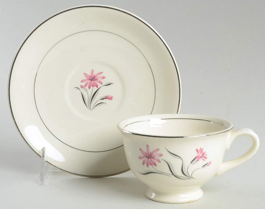 Virginia Footed Cup & Saucer Set by Harmony House China-1