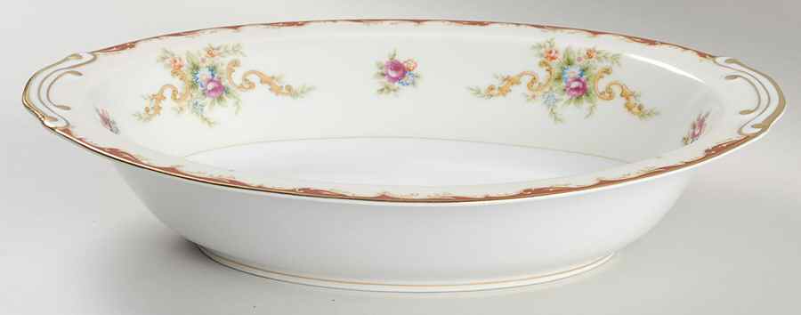 Wembley 10" Oval Vegetable Bowl by Harmony House China-1