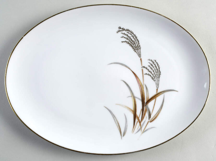Wheat 12" Oval Serving Platter by Harmony House China-1