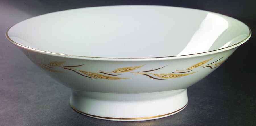 Wheat Garland 8" Round Vegetable Bowl by Harmony House China-1