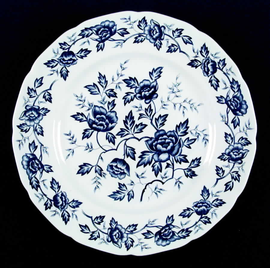 Wisteria Blue and White Dinner Plate by Harmony House China-1