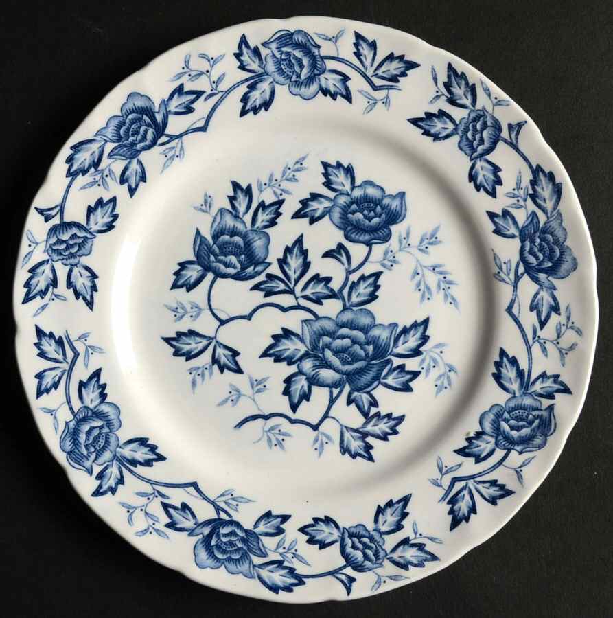 Wisteria Blue and White Bread & Butter Plate by Harmony House China-1