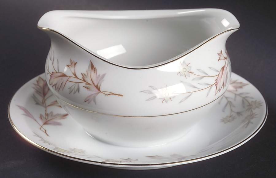 Woodhue Gravy Boat with Attached Underplate by Harmony House China-1