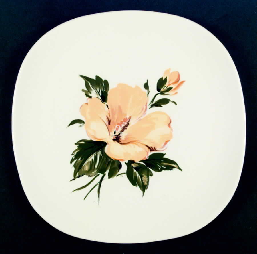 Yellow Hibiscus Dinner Plate by Harmony House China-1