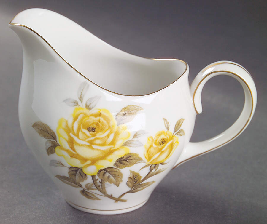 Yellow Rose Creamer by Harmony House China-1