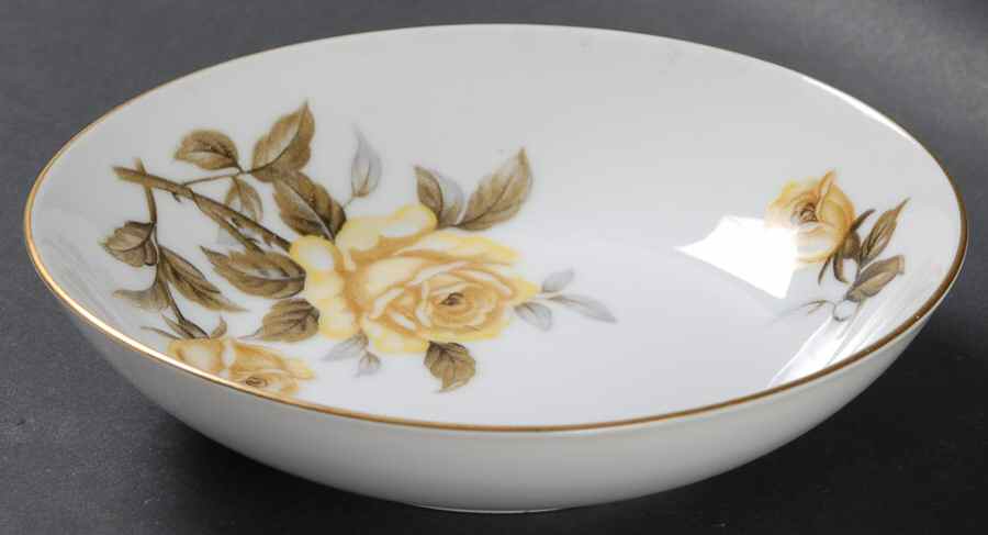 Yellow Rose Fruit/Dessert (Sauce) Bowl by Harmony House China-1
