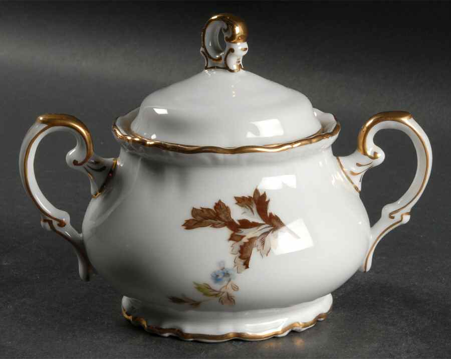 Autumn Dawn Sugar Bowl & Lid by Halsey-1