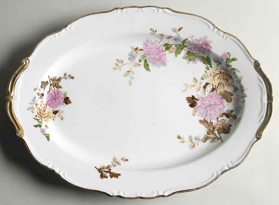 Autumn Dawn 16" Oval Serving Platter by Halsey-1