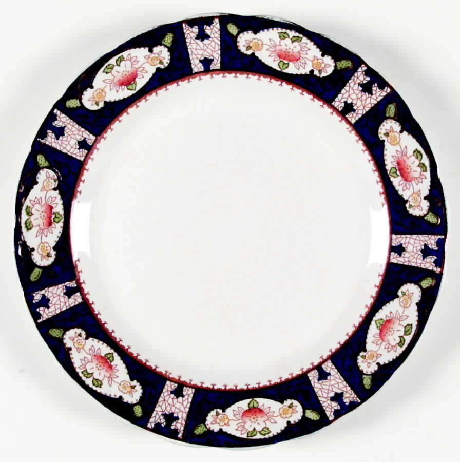 Blue Derbyshire Dinner Plate by Halsey-1