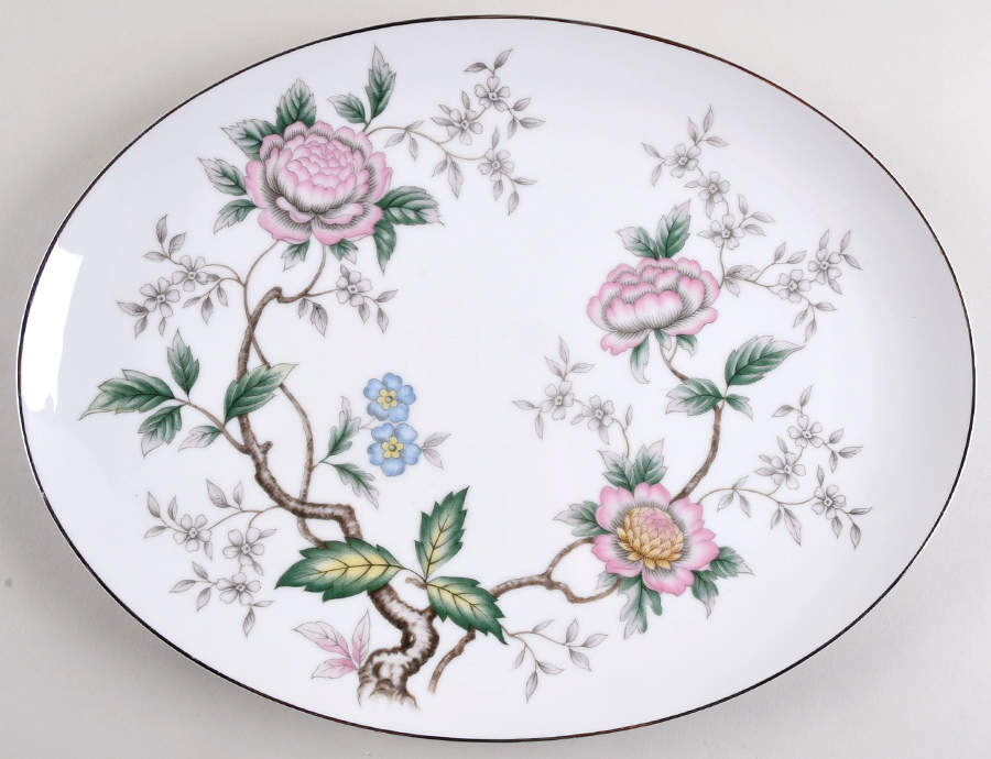 Chantilly 14" Oval Serving Platter by Halsey-1