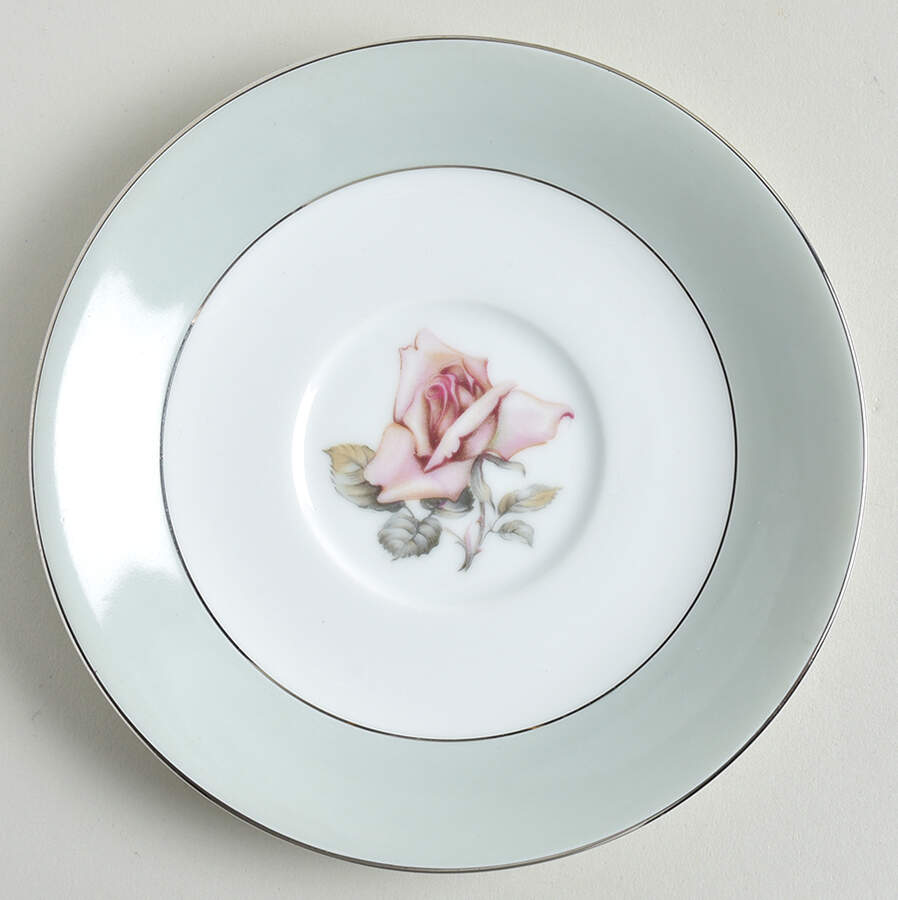Damask Rose Saucer for Cream Soup Bowl by Halsey-1