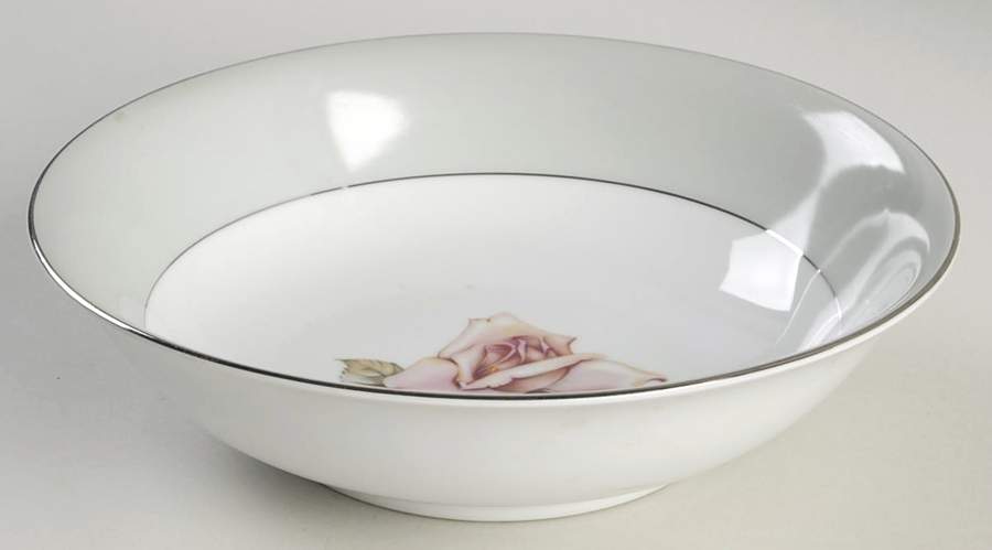 Damask Rose 9" Round Vegetable Bowl by Halsey-1