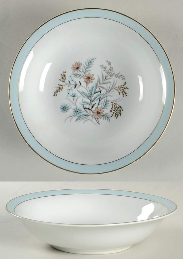 Golden Bouquet Coupe Soup Bowl by Halsey-1