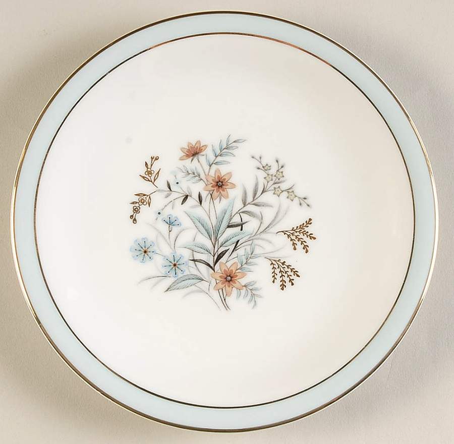 Golden Bouquet Bread & Butter Plate by Halsey-1