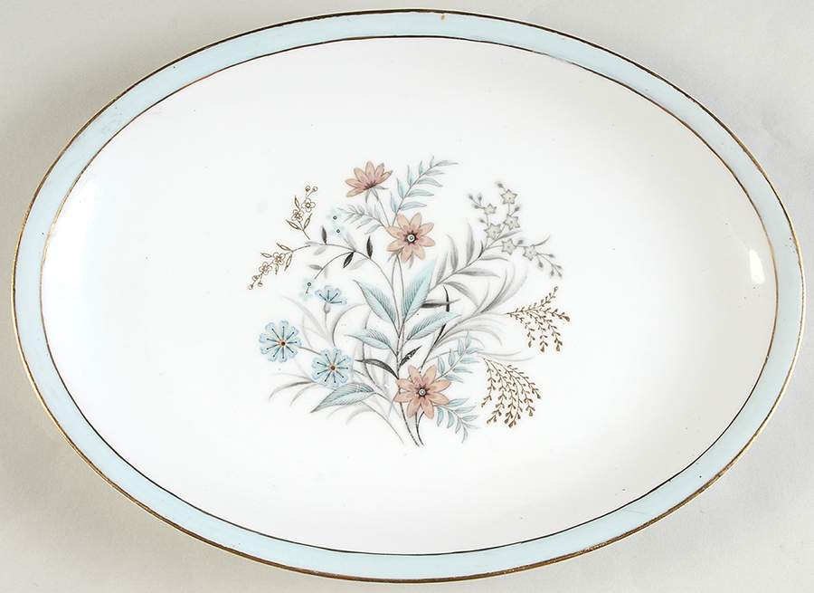 Golden Bouquet 12" Oval Serving Platter by Halsey-1