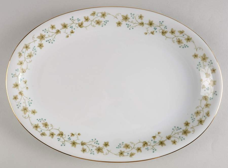 Ivy Ring 14" Oval Serving Platter by Halsey-1