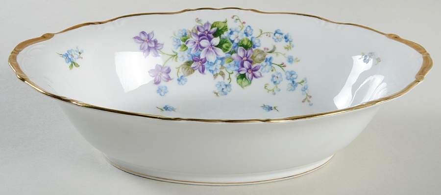 Spring Garden 10" Oval Vegetable Bowl by Halsey-1