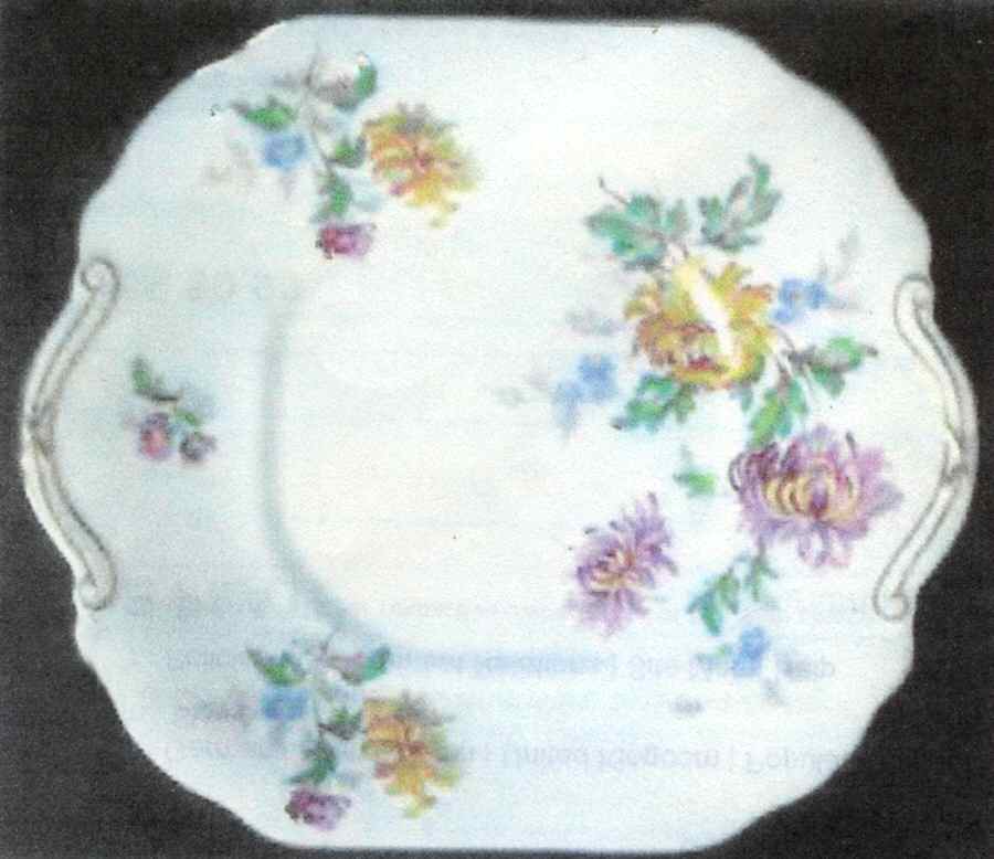 Autumn Glory Square Handled Cake Plate by Hammersley-1