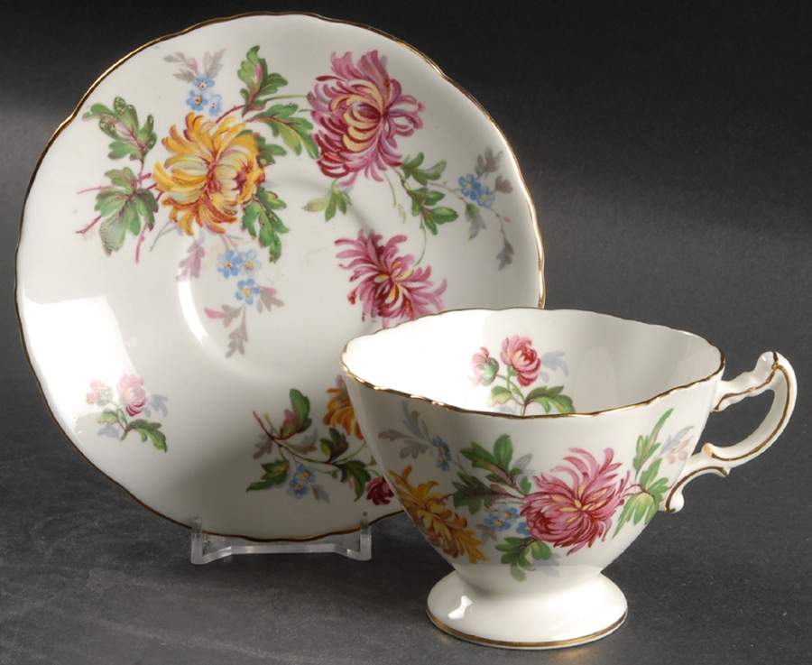 Autumn Glory Footed Cup & Saucer Set by Hammersley-1