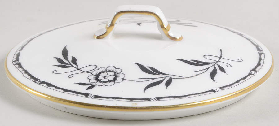 Bamboo Black Lid To Unknown Base by Hammersley-1