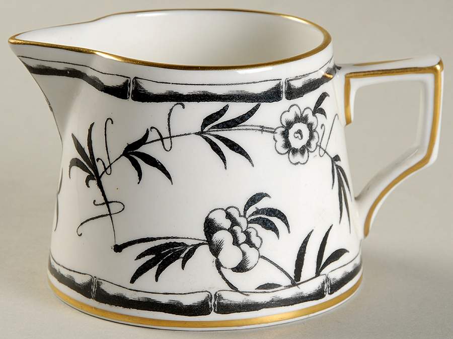 Bamboo Black Mini Creamer by Hammersley-1