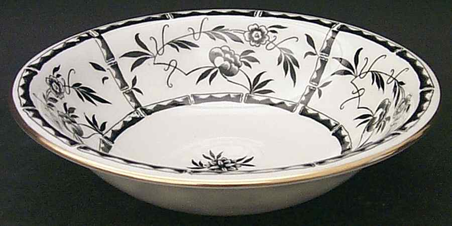 Bamboo Black Coupe Cereal Bowl by Hammersley-1