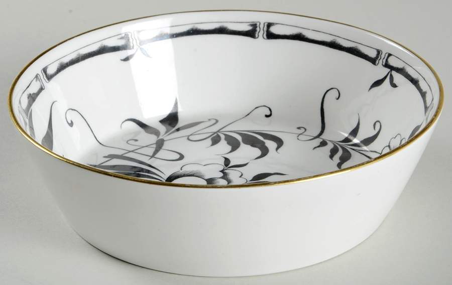 Bamboo Black Coupe Cereal Bowl by Hammersley-1