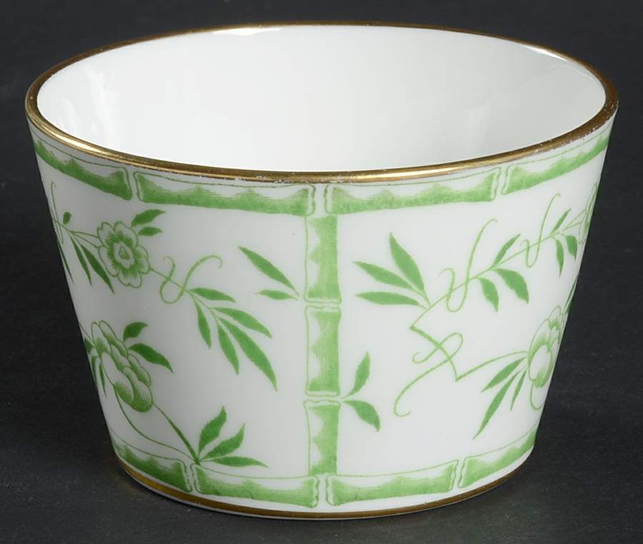 Bamboo Green Mini Open Sugar Bowl by Hammersley-1