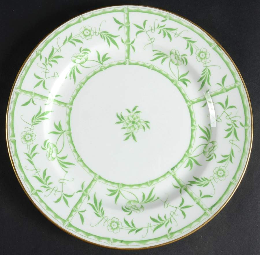 Bamboo Green Luncheon Plate by Hammersley-1