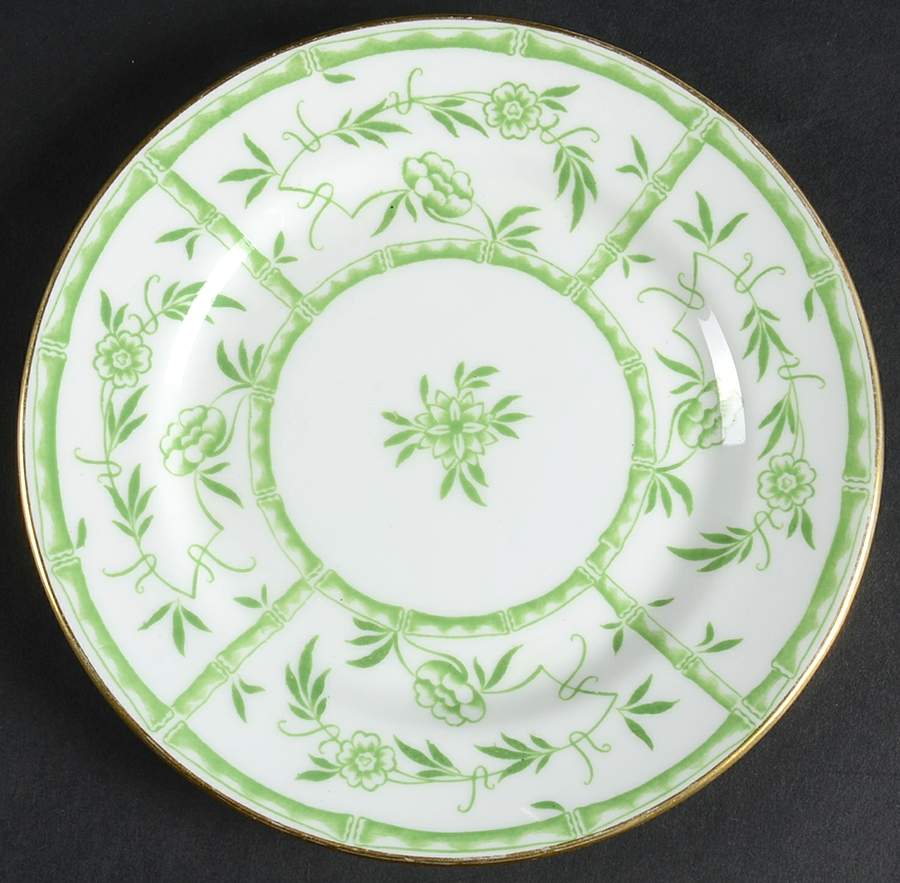 Bamboo Green Bread & Butter Plate by Hammersley-1