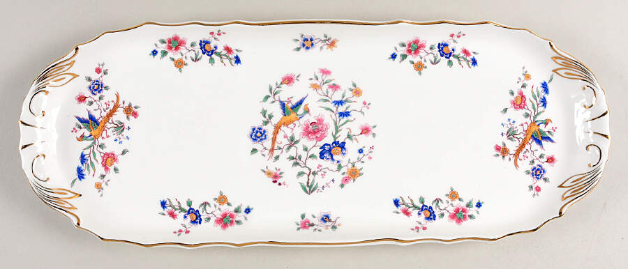 Bird of Paradise 18" Sandwich Tray by Hammersley-1
