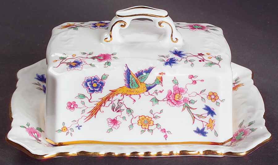 Bird of Paradise Rectangular Covered Butter by Hammersley-1