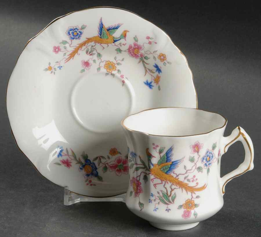 Bird of Paradise Flat Cup & Saucer Set by Hammersley-1