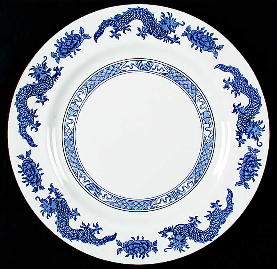 Blue Dragon Dinner Plate by Hammersley-1
