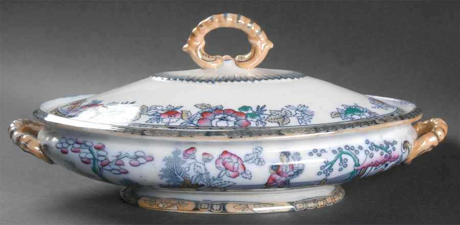 Chinese Oval Covered Vegetable by Hammersley-1