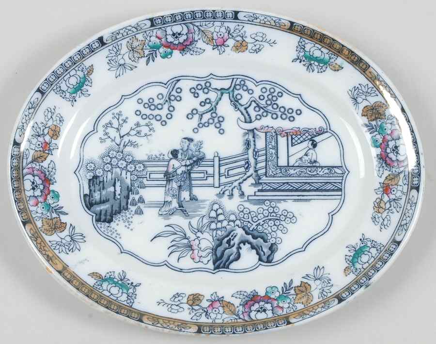 Chinese 10" Oval Serving Platter by Hammersley-1