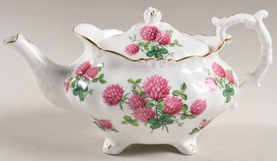 Clover Small Teapot & Lid by Hammersley-1
