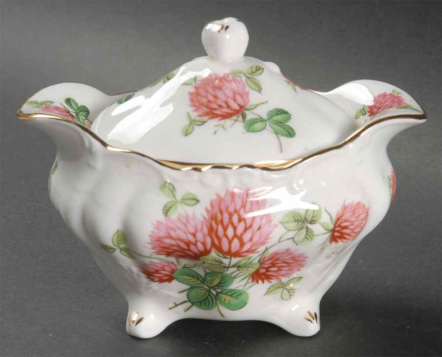 Clover Sugar Bowl & Lid by Hammersley-1